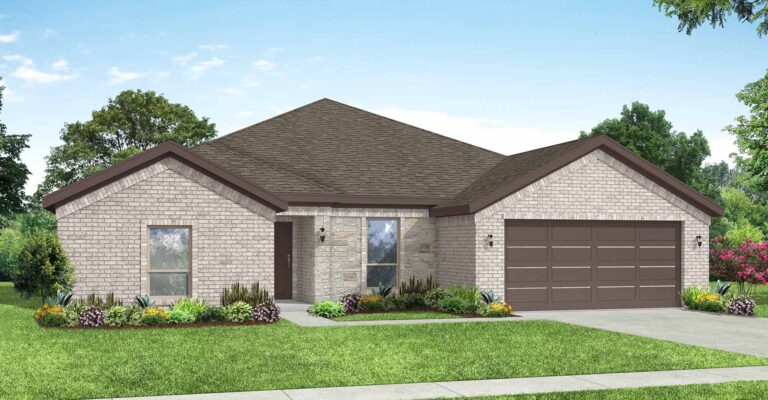 Hampton II New Home Floorplan for Sale in Dallas-Fort Worth_Elevation J